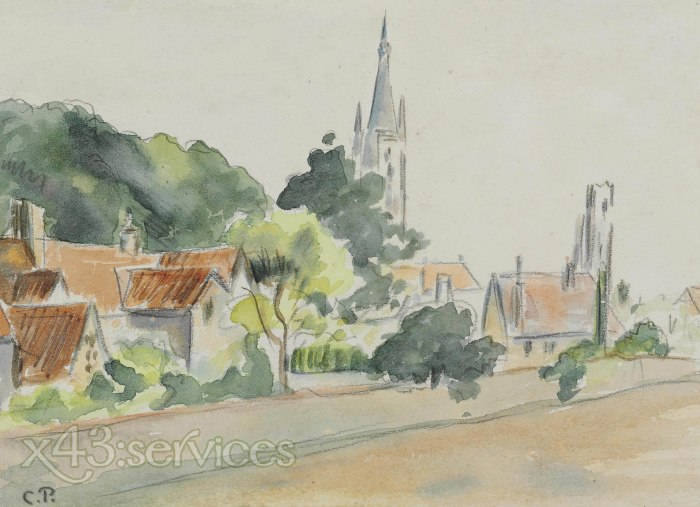Camille Pissarro - Allerheiligenkirche Beulah Hill - All Saints Church Beulah Hill
